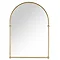 Chatsworth Traditional 673 x 490mm Arched Mirror - Brushed Brass  Feature Large Image