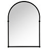 Chatsworth Traditional 673 x 490mm Arched Mirror - Matt Black  Profile Large Image