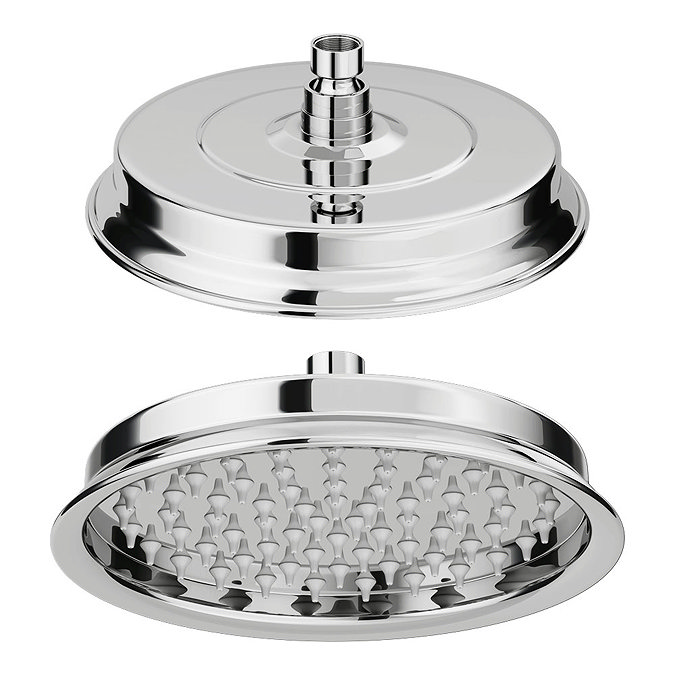 Chatsworth Traditional 8" AirTec Chrome Shower Head Large Image