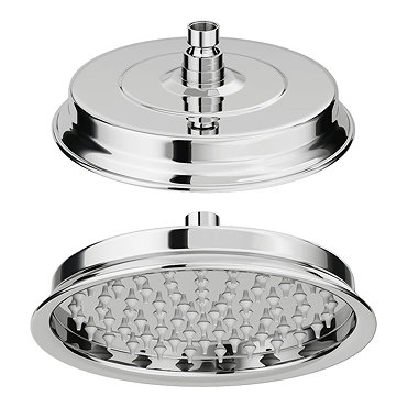 Chatsworth Traditional 8" AirTec Chrome Shower Head  Profile Large Image