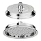 Chatsworth Traditional 8" AirTec Chrome Shower Head Large Image