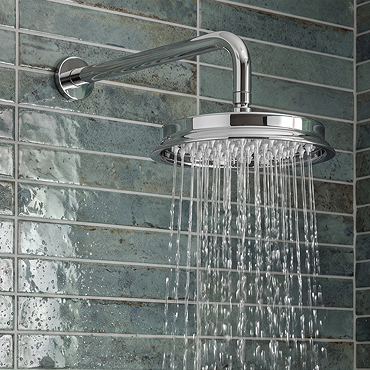 Chatsworth Traditional 8" AirTec Shower Head & Wall Mounted Arm