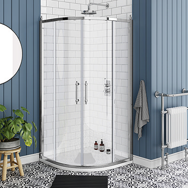Chatsworth Traditional 800 x 800mm Quadrant Shower Enclosure + Tray  Profile Large Image