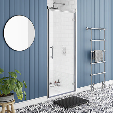Chatsworth Traditional 900 x 1850 Hinged Shower Door  Profile Large Image
