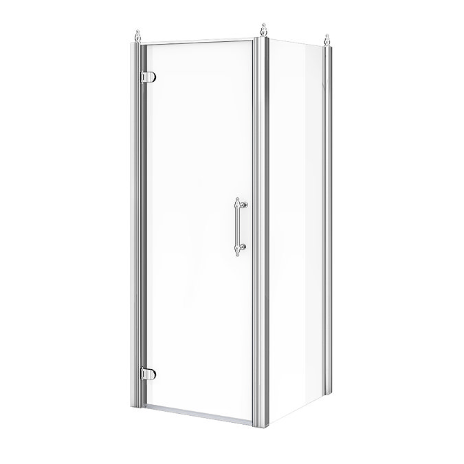 Chatsworth Traditional 900 x 900mm Hinged Door Shower Enclosure without Tray  Standard Large Image
