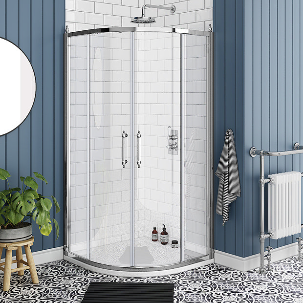 Chatsworth Traditional 900 x 900mm Quadrant Shower Enclosure + Tray Large Image