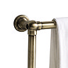 Chatsworth Traditional 949 x 498mm Antique Brass Towel Rail