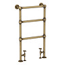 Chatsworth Traditional 949 x 498mm Antique Brass Towel Rail