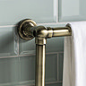 Chatsworth Traditional 949 x 498mm Antique Brass Towel Rail