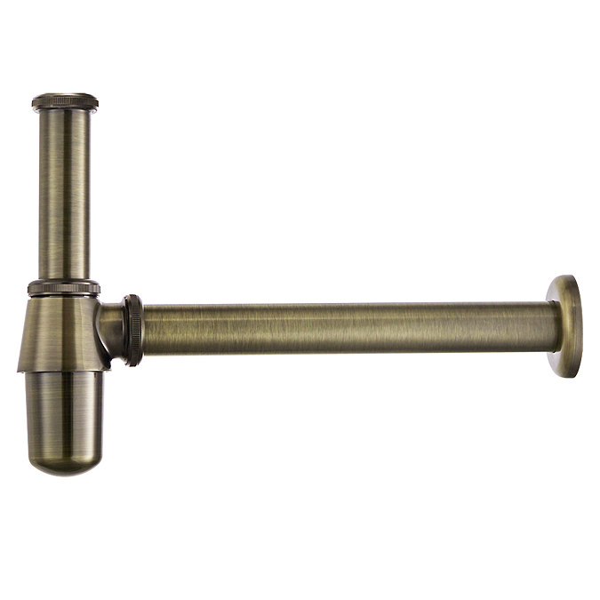 Chatsworth Traditional Antique Brass Basin Waste & Bottle Trap Set