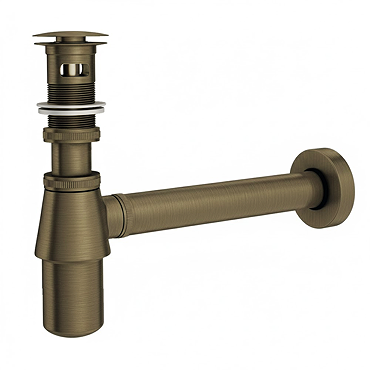 Chatsworth Traditional Antique Brass Basin Waste & Bottle Trap Set