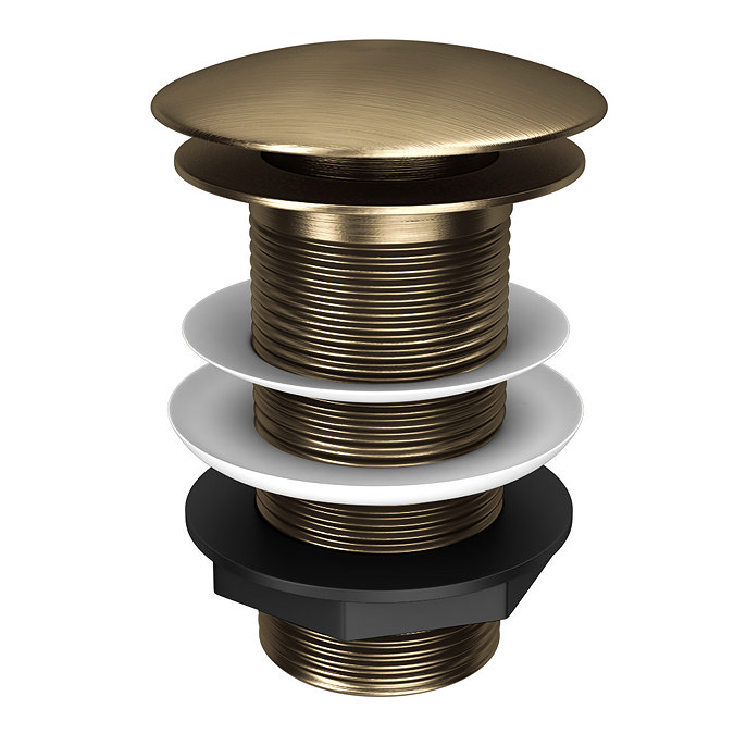 Chatsworth Traditional Antique Brass Unslotted Basin Waste & Bottle Trap Set