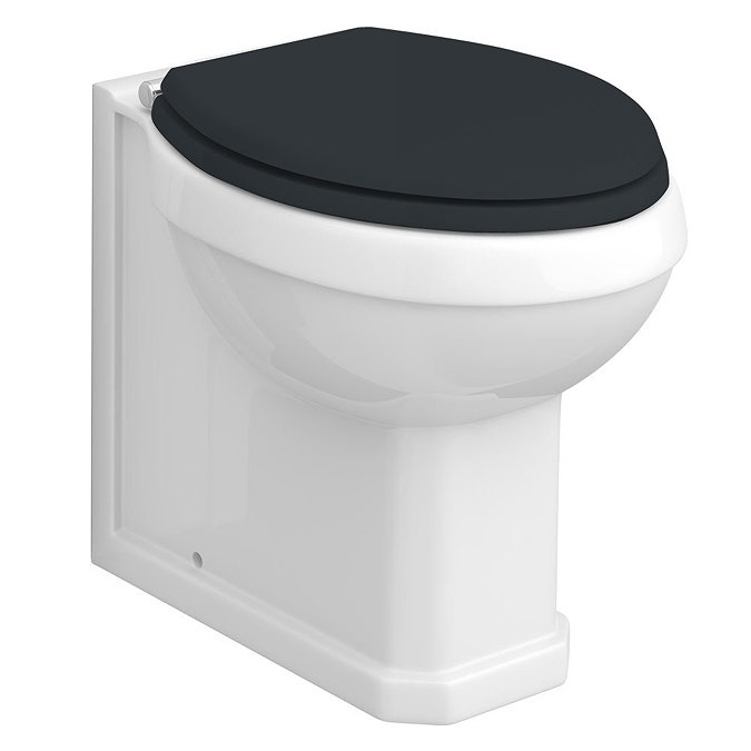 Chatsworth Traditional Graphite Back To Wall Pan + Soft Close Seat Large Image