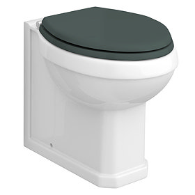 Chatsworth Traditional Green Back To Wall Pan + Soft Close Seat Large Image