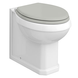 Chatsworth Traditional Grey Back To Wall Pan + Soft Close Seat Large Image