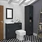 Chatsworth Traditional Cloakroom Vanity Unit Suite - Graphite  Feature Large Image