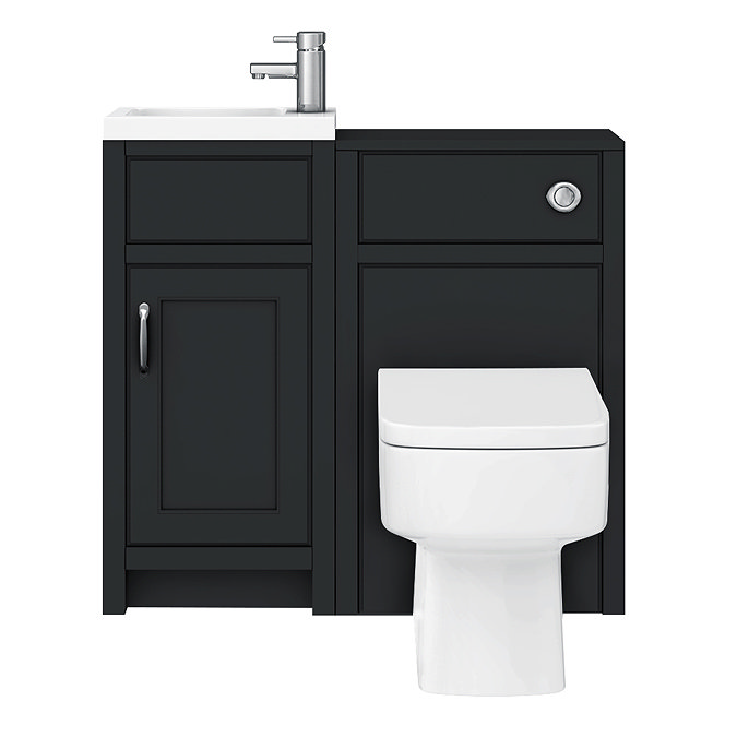 Chatsworth Traditional Cloakroom Vanity Unit Suite - Graphite  Standard Large Image