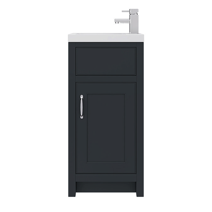 Chatsworth Traditional Cloakroom Vanity Unit Suite - Graphite  additional Large Image