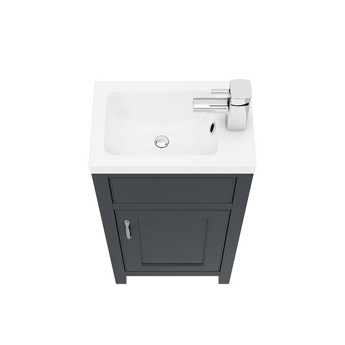 Chatsworth Traditional Graphite Small Vanity - 400mm Wide  Standard Large Image