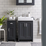 Chatsworth Traditional Graphite Vanity - 560mm Wide