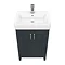 Chatsworth Traditional Graphite Vanity - 560mm Wide  In Bathroom Large Image