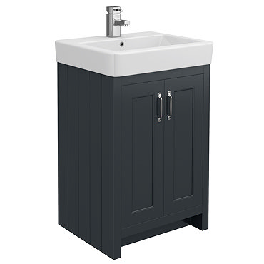 Chatsworth Traditional Graphite Vanity - 560mm Wide  Profile Large Image