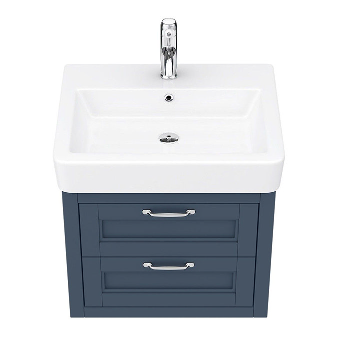 Chatsworth Traditional Blue 560mm 2 Drawer Wall Hung Vanity  additional Large Image