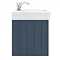 Chatsworth Traditional Blue 560mm 2 Drawer Wall Hung Vanity  Standard Large Image