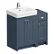Chatsworth Traditional Blue 560mm Vanity Sink + 300mm Cupboard Unit