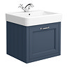 Chatsworth Traditional Blue 560mm Wall Hung Vanity