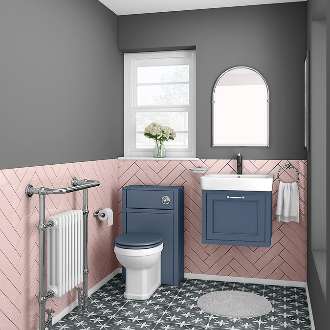 Chatsworth Traditional Blue 560mm Wall Hung Vanity  additional Large Image