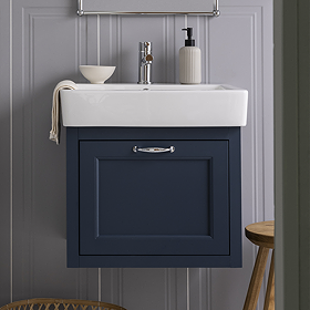 Chatsworth Traditional Blue 560mm Wall Hung Vanity