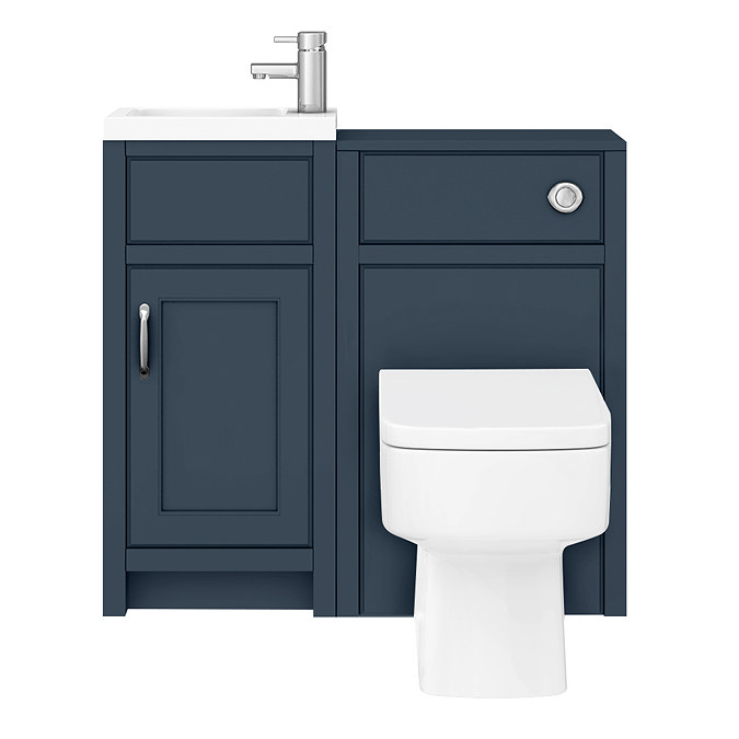 Chatsworth Traditional Cloakroom Vanity Unit Suite - Blue  Standard Large Image