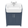 Chatsworth Traditional Blue Semi-Recessed Vanity - 600mm Wide  Standard Large Image