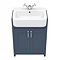 Chatsworth Traditional Blue Semi-Recessed Vanity - 600mm Wide  Standard Large Image