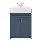 Chatsworth Traditional Blue Semi-Recessed Vanity - 600mm Wide  In Bathroom Large Image