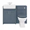 Chatsworth Traditional Blue Semi-Recessed Vanity Unit + Toilet Package  additional Large Image