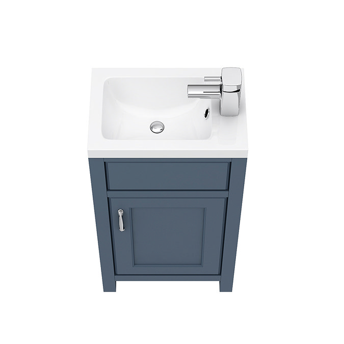 Chatsworth Traditional Blue Small Vanity - 400mm Wide  Standard Large Image
