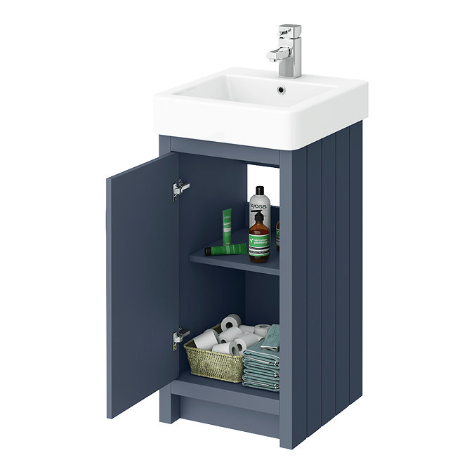 Chatsworth Traditional Blue Vanity - 425mm Wide  Profile Large Image