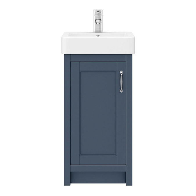Chatsworth Traditional Blue Vanity - 425mm Wide  In Bathroom Large Image
