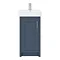 Chatsworth Traditional Blue Vanity - 425mm Wide  In Bathroom Large Image