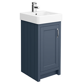 Chatsworth Traditional Blue Vanity - 425mm Wide Large Image
