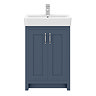 Chatsworth Traditional Blue Vanity - 560mm Wide  In Bathroom Large Image