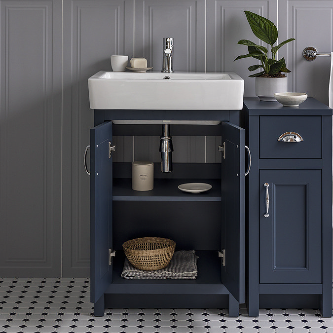 Chatsworth Traditional Blue Vanity - 560mm Wide