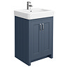 Chatsworth Traditional Blue Vanity - 560mm Wide