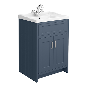 Chatsworth Traditional Blue Vanity 620mm Wide 