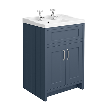 Chatsworth Traditional Blue Vanity 620mm Wide