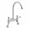 Chatsworth Chrome Traditional Bridge Lever Kitchen Sink Mixer