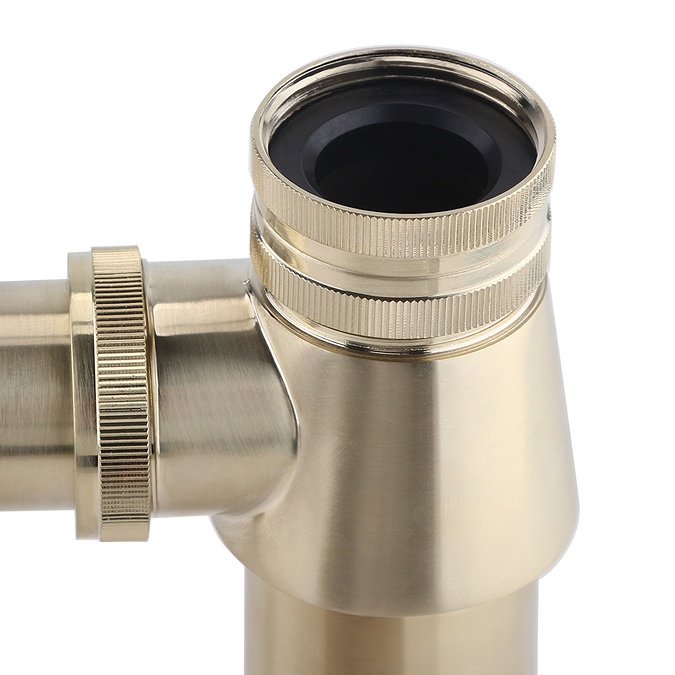 Chatsworth Traditional Brushed Brass Basin Waste & Bottle Trap Set