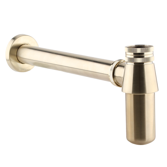 Chatsworth Traditional Brushed Brass Basin Waste & Bottle Trap Set